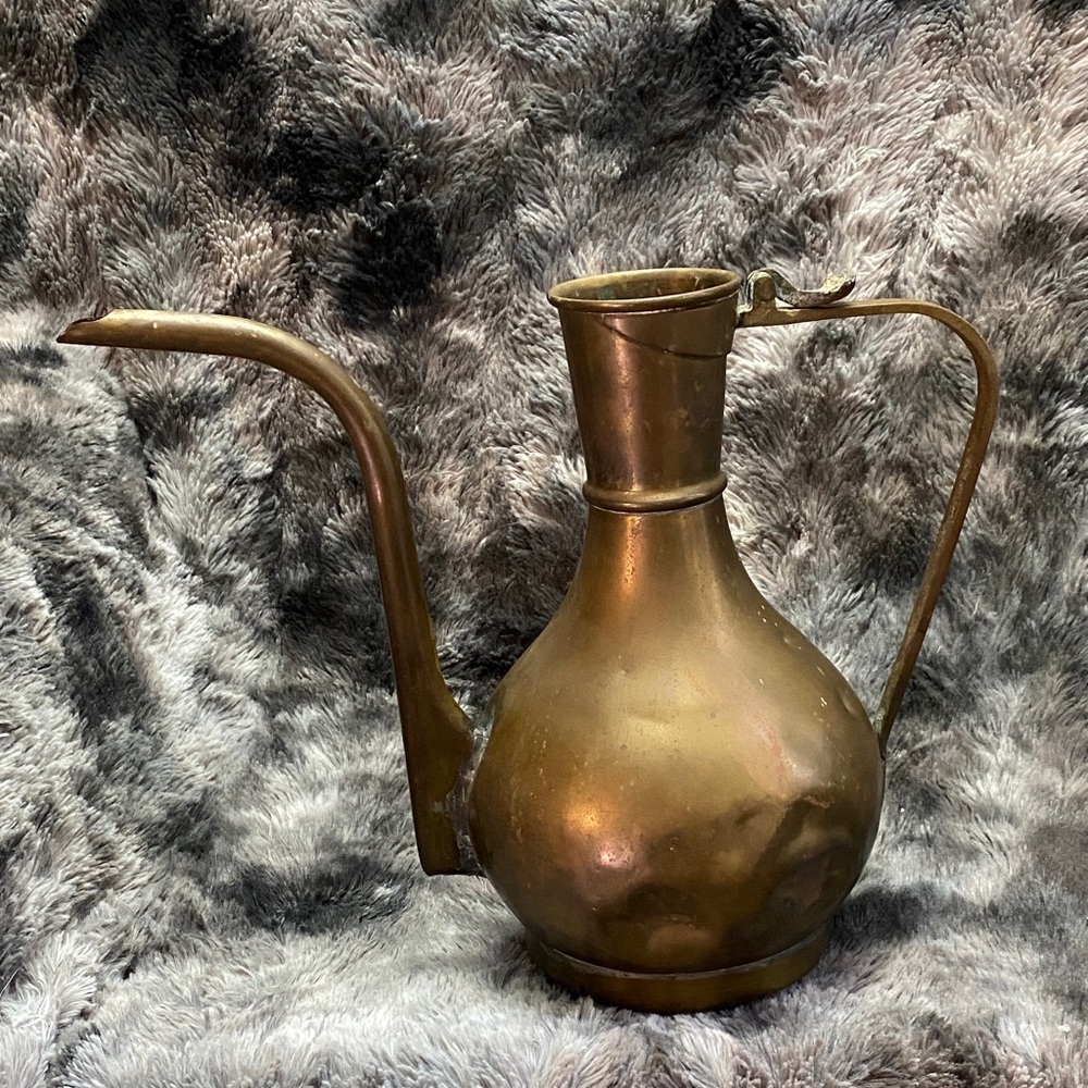 Vintage Brass Coffee Pot missing lid